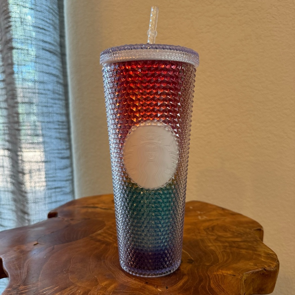 Starbucks 2020 Pride Rainbow Studded Tumbler with Straw